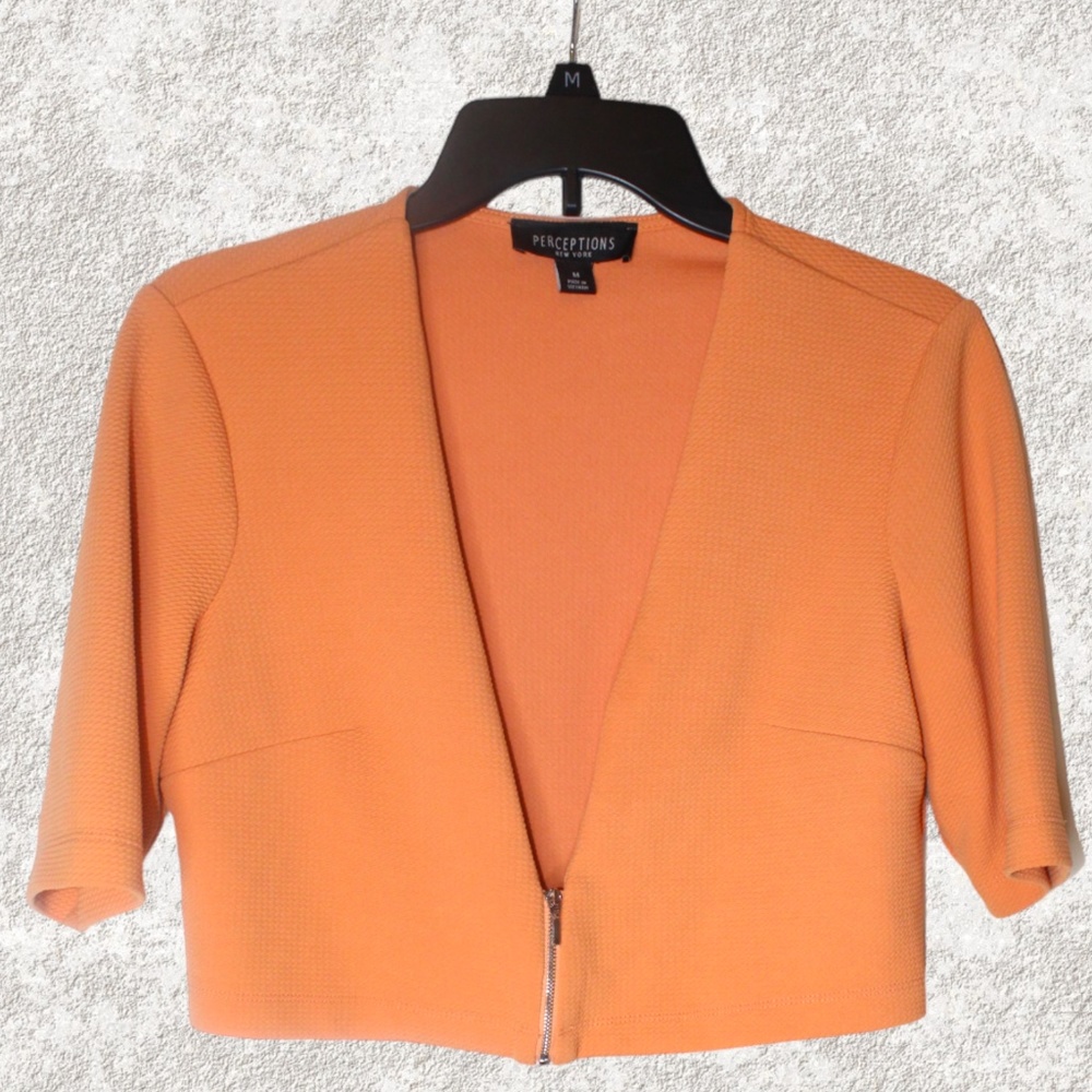 🍊 BURNT ORANGE 🍊 CROPPED BLAZER